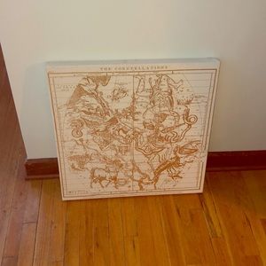 Gold Constellations on Canvas